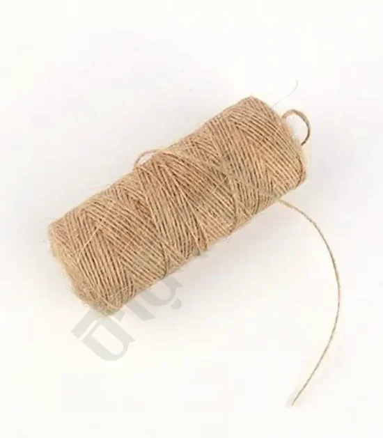 Natural jute rope for crafts, gardening, and decoration.