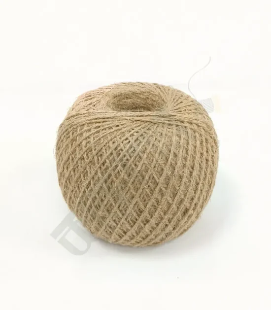 Natural jute rope coiled for crafting and heavy-duty use.