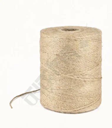 Natural jute twine coiled for crafting and heavy-duty use.